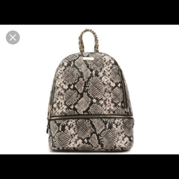aldo snakeskin backpack